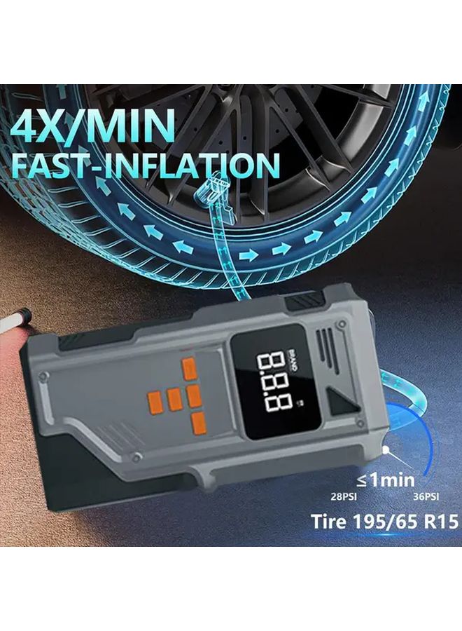 Advanced Intelligent Inflator 9 In 1 Car Battery Starter Kit With Air Compressor And Jump Starter - Image 4